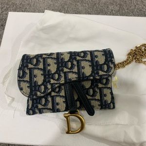 Christian Dior Saddle Nano Pouch